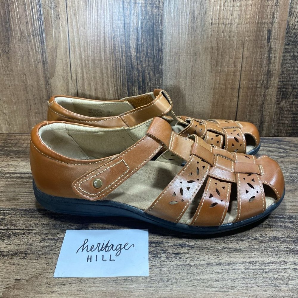 Earth Spirit Leather Sandals - Womens Size 7.5